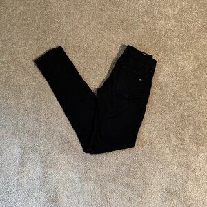 rag & bone /JEAN Legging Jegging in Black Plush Sz 25 (26x30) GUC